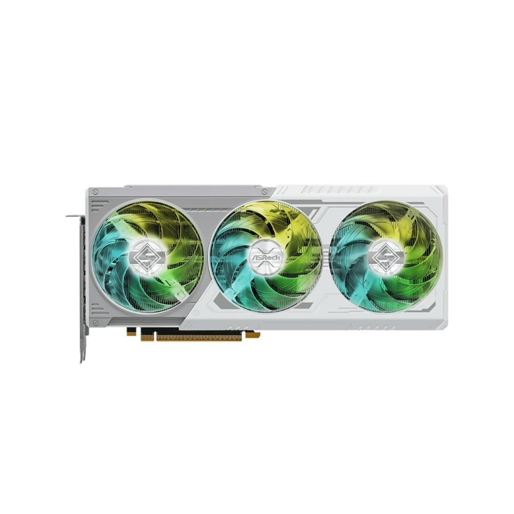 Placa De Vídeo ASRock Intel Arc B580 Steel Legend OC, 12GB, GDDR6, XeSS, Ray Tracing, Branco