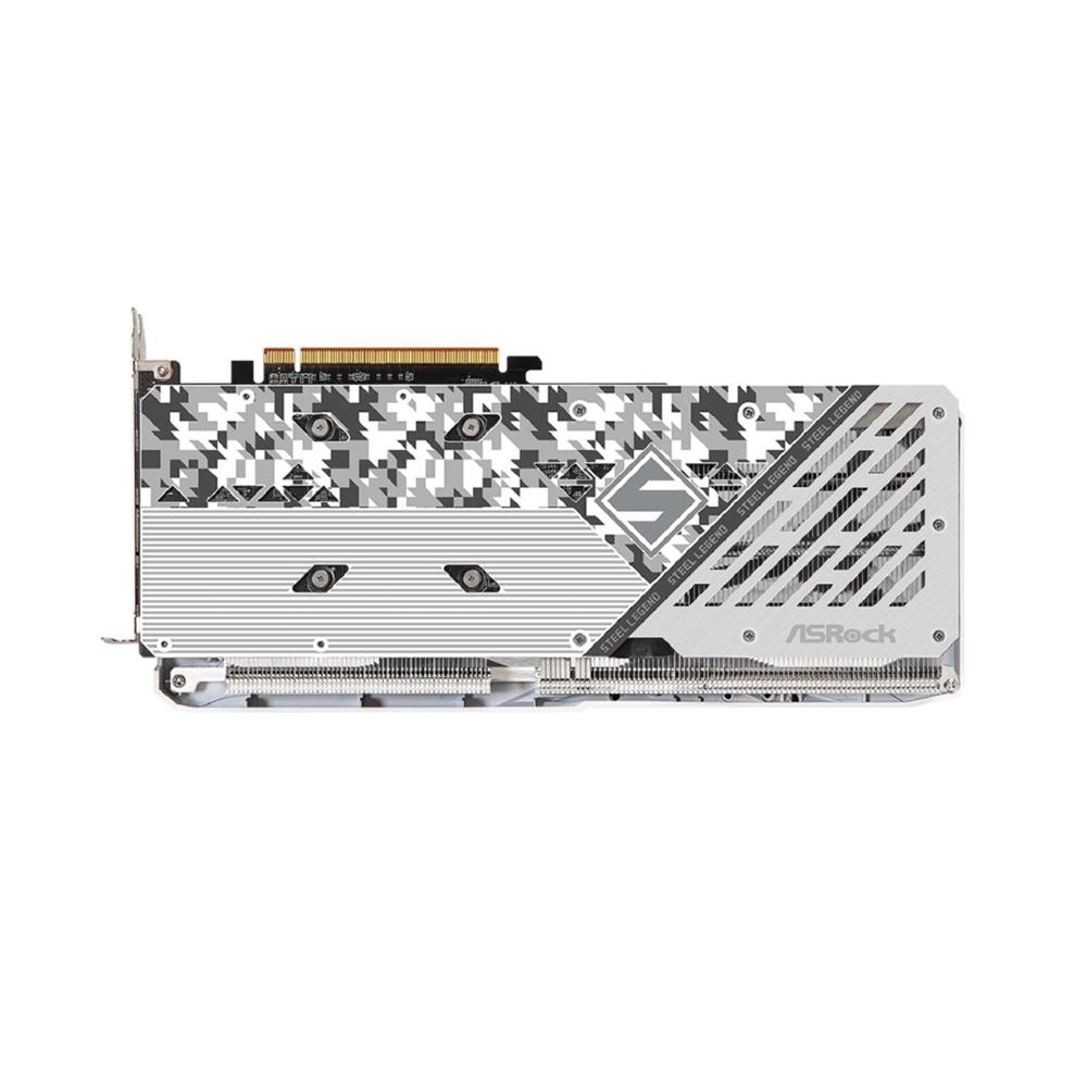 Placa de Vídeo ASRock Radeon RX 7600 Steel Legend OC, 8GB, GDDR6, 128-Bit, FSR, Ray Tracing, Branco