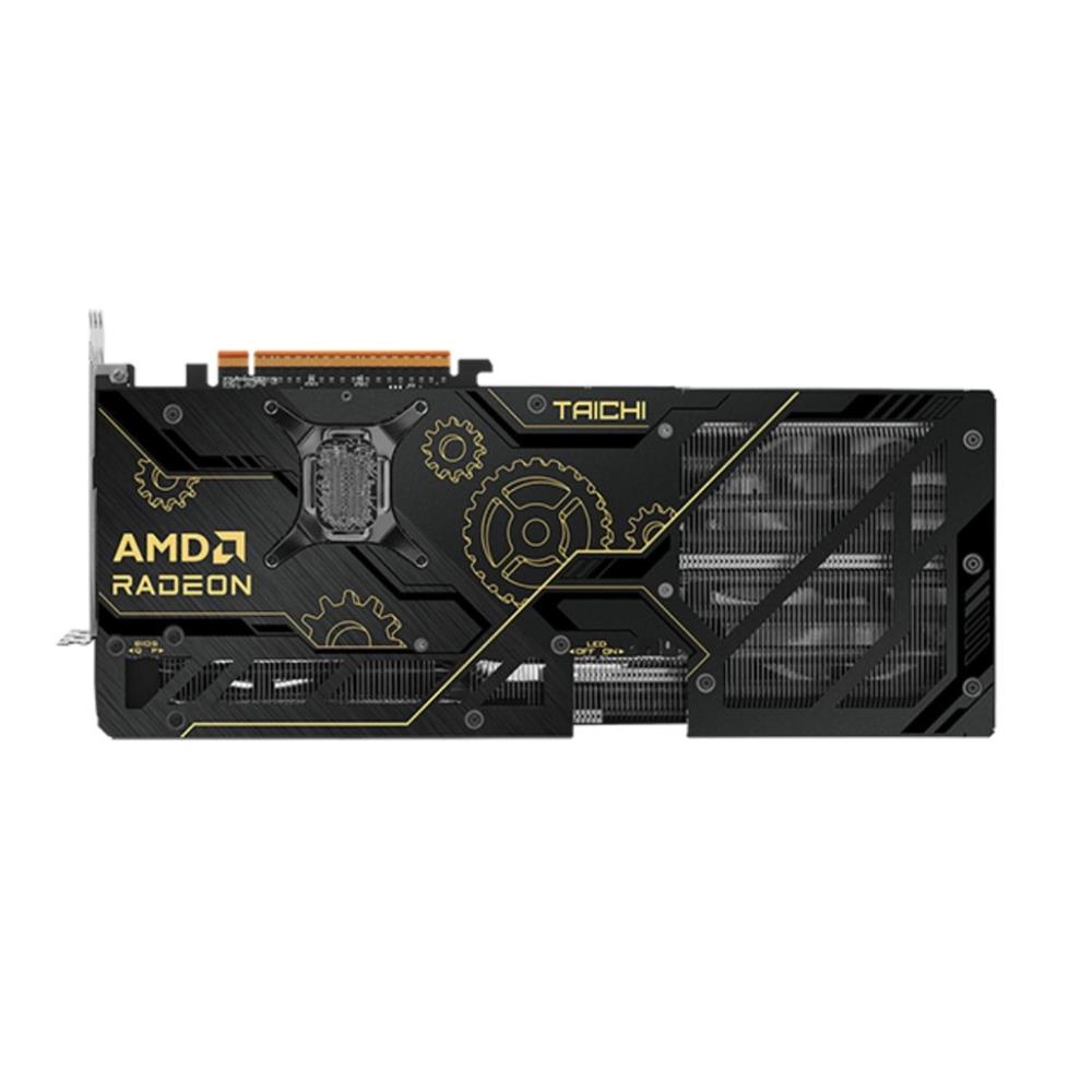 Placa de Vídeo ASRock Radeon RX 9070 XT Taichi OC, 16GB, GDDR6, 256-Bits, PCI Express 5.0, LEDs ARGB, Preto