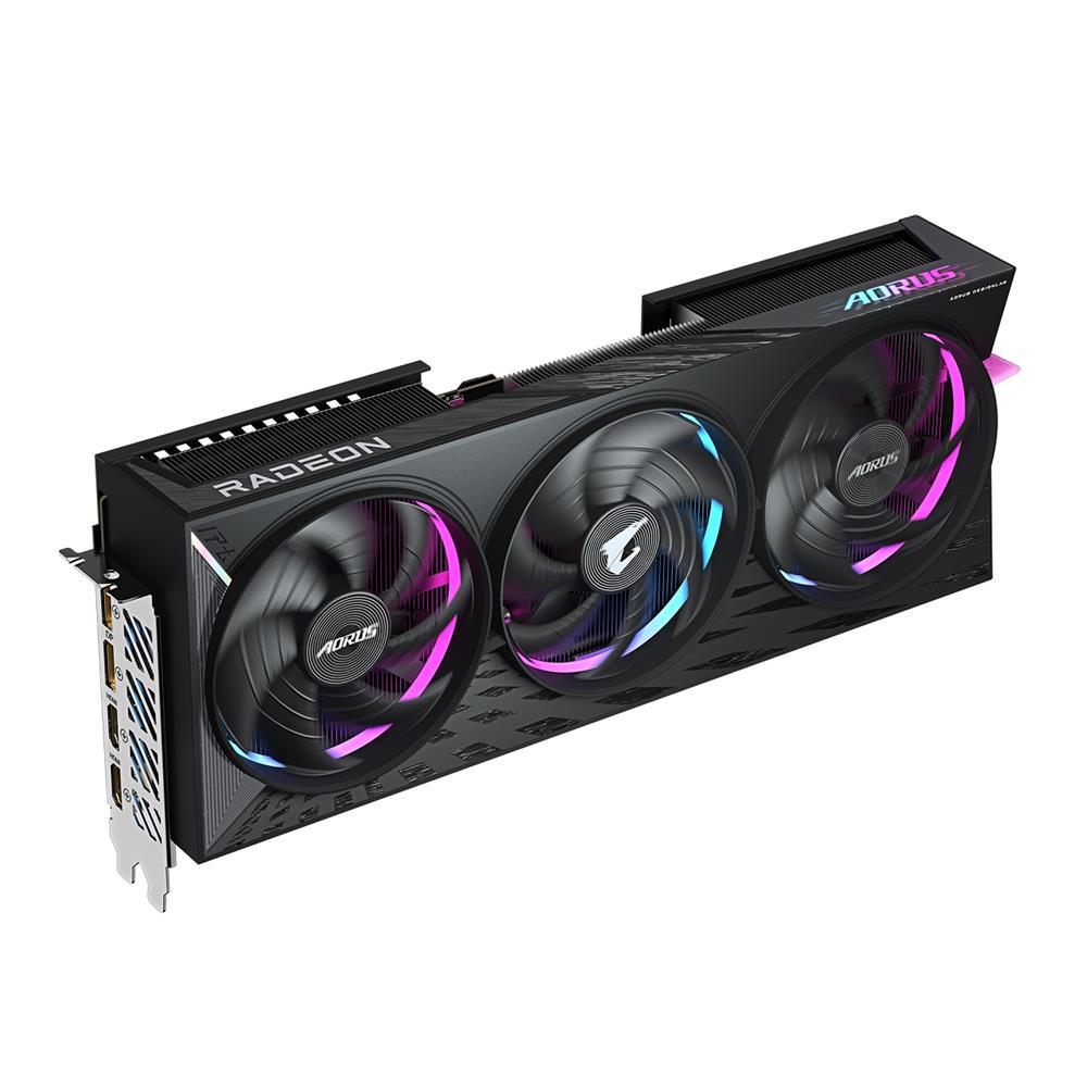 Placa de Vídeo Gigabyte Aorus Radeon RX 9070 XT Elite, 16GB, 256 Bits, GDDR6, DLSS, Ray Tracing, Preto