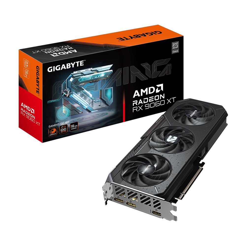 Placa de Vídeo Gigabyte Radeon RX 9060 XT Gaming OC, 16GB GDDR6, 128-Bits, GV-R9060XTGAMING OC-16GD