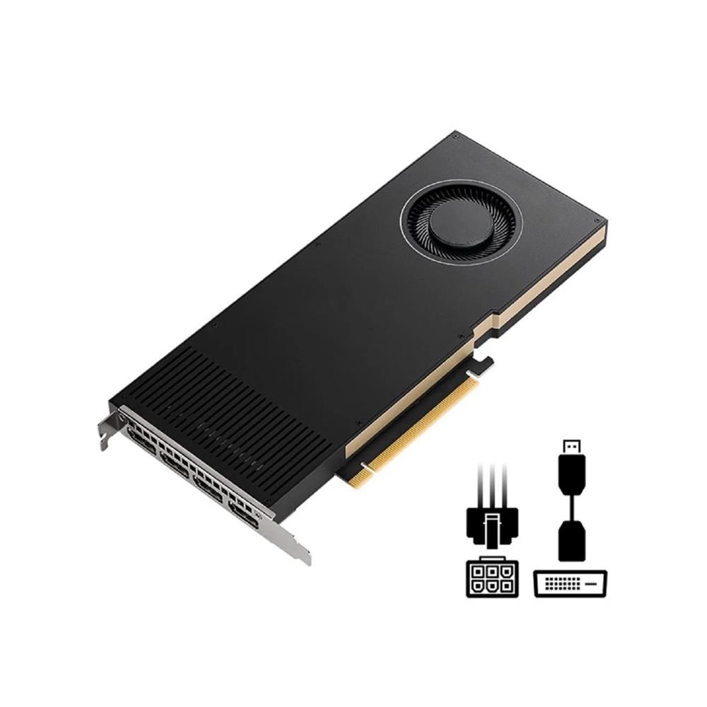 Placa de Vídeo NVIDIA RTX A4000, 16GB com ECC, GDDR6