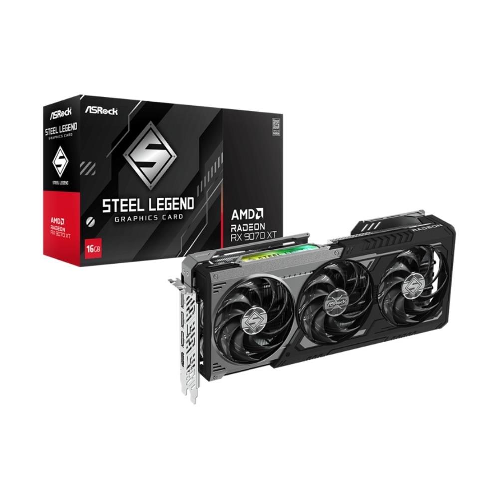 Placa de Vídeo RX9070XT SLD 16G AMD Radeon, 16GB, GDDR6, DirectX 12 Ultimate,256 Bit, Preto