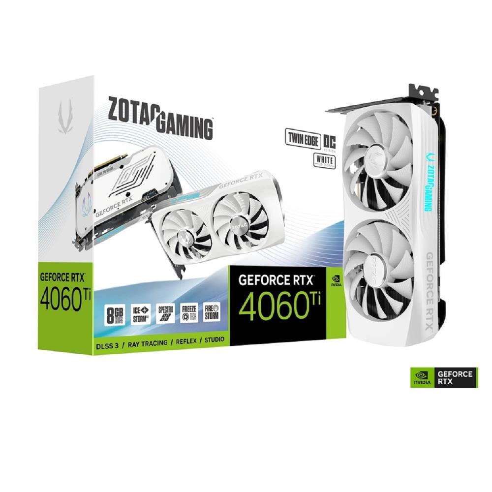 Placa de Vídeo Zotac GeForce RTX 4060 Ti Twin Edge - CHIPART LTDA