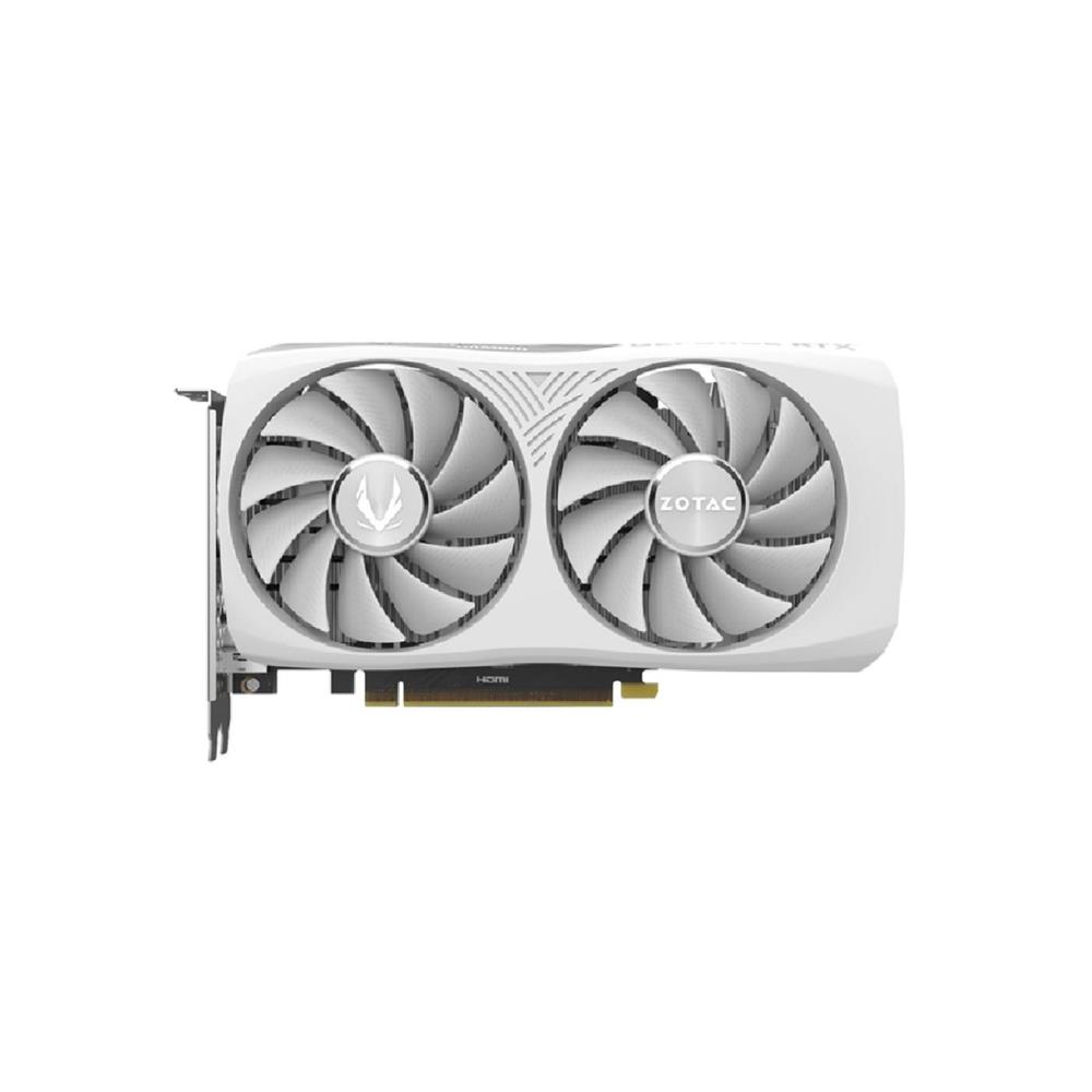 Placa de Vídeo Zotac GeForce, RTX 4060 Twin Edge OC, 8GB GDDR6, 128-Bit, Branco, ZT-D40600Q-10M