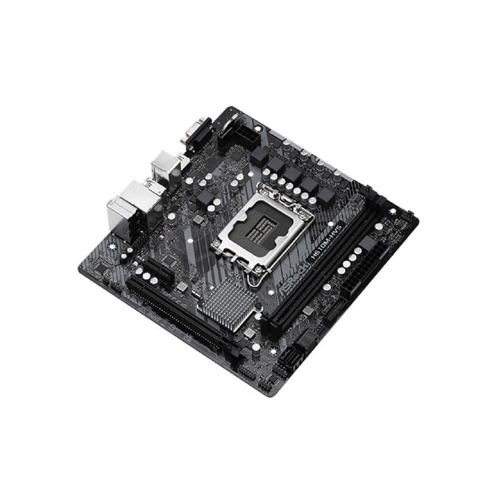 Placa Mãe ASRock H610M-HVS, Chipset H610, Intel LGA 1700, mATX, DDR4