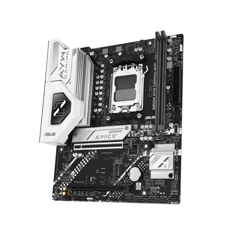 Placa Mãe Asus B850M AYW Gaming WiFi, Chipset B850, AMD AM5, mATX, DDR5