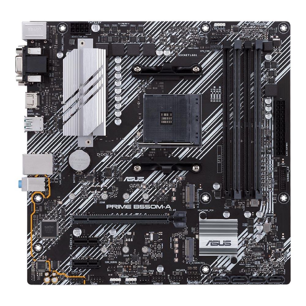 Placa Mãe Asus Prime B550M-A, Chipset B550, AMD AM4, mATX, DDR4