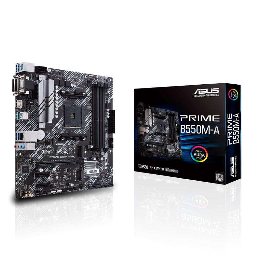 Placa Mãe Asus Prime B550M-A, Chipset B550, AMD AM4, mATX, DDR4