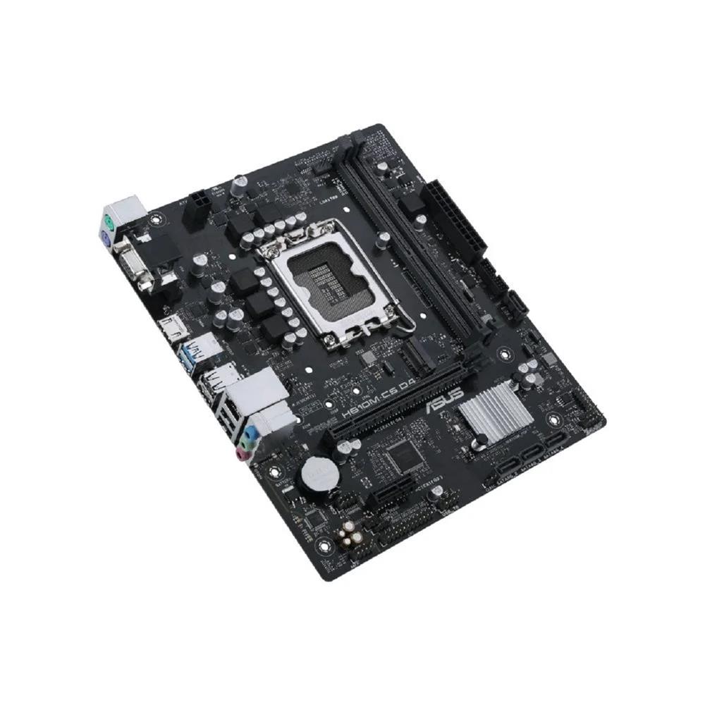 Placa Mãe Asus Prime H610M-CS D4 1700, Chipset H610, mATX, DDR4, 3200Mhz, PCIe, M.2,Preto