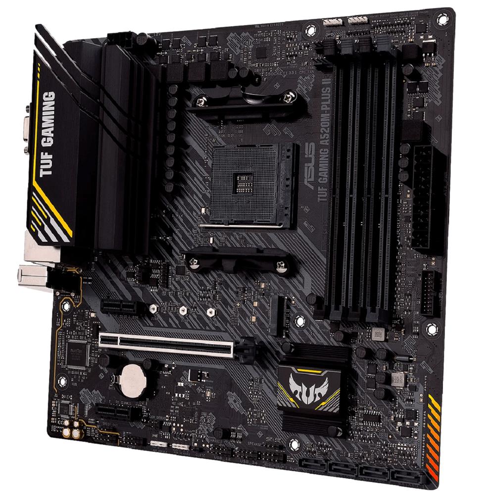 Placa Mãe Asus TUF Gaming A520M-Plus II, Chipset A520, AMD AM4, mATX, DDR4