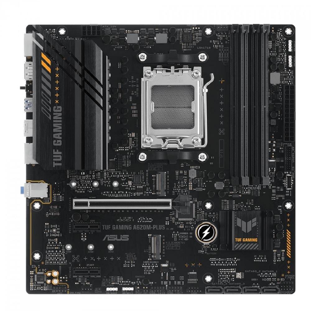 Placa Mãe Asus TUF Gaming A620M-PLUS, Chipset A620, AMD AM5, m-ATX, DDR5, 90MB1EZ0-M0EAY0
