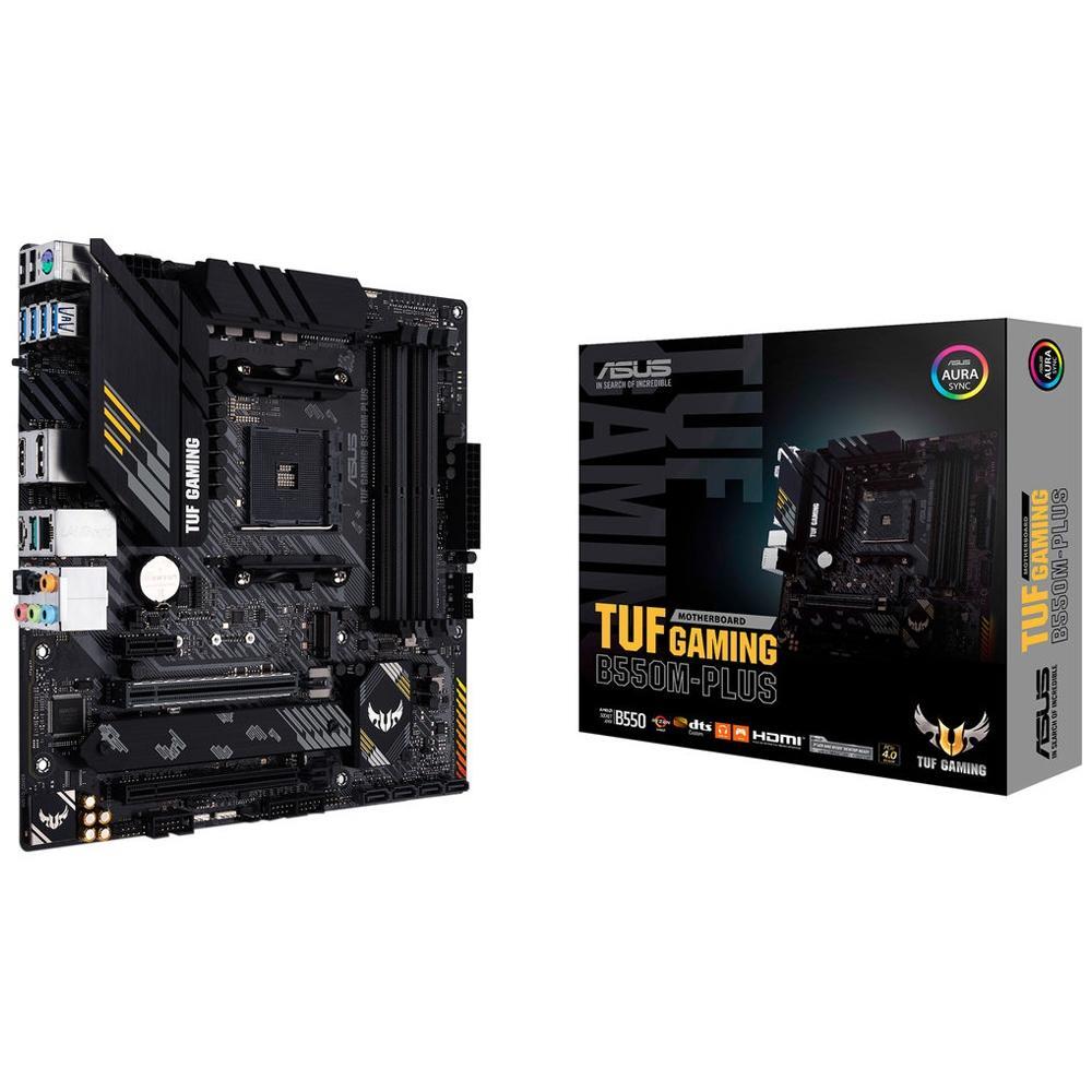 Placa Mãe Asus TUF Gaming B550M-Plus, Chipset B550, AMD AM4, mATX, DDR4