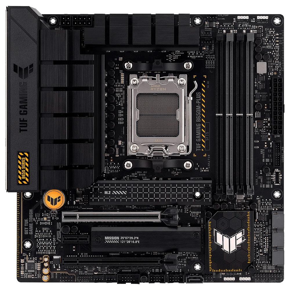 Placa Mãe Asus TUF Gaming B650M-PLUS, Chipset B650, AMD AM5, mATX, DDR5
