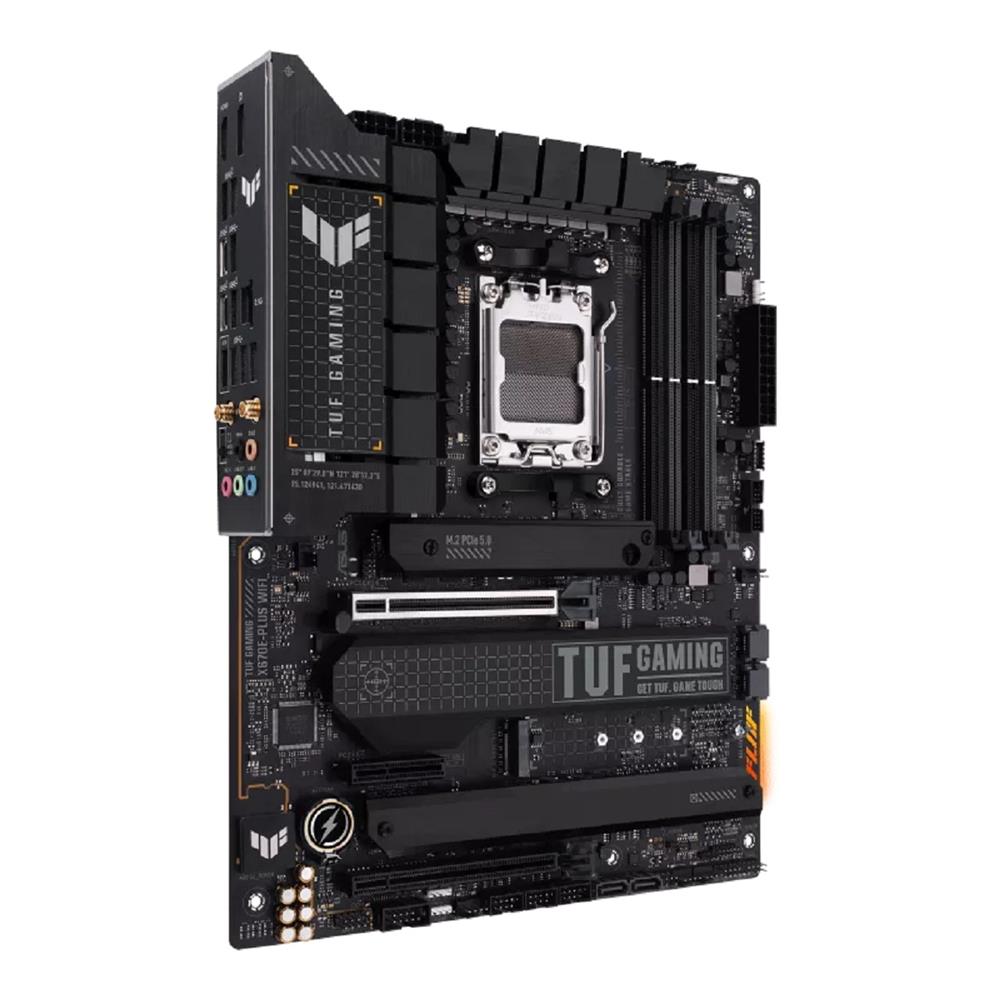 Placa Mãe ASUS TUF Gaming X670E-PLUS Wi-fi, AM5, DDR5, Displayport, HDMI, Bluetooth, PCIe, RGB