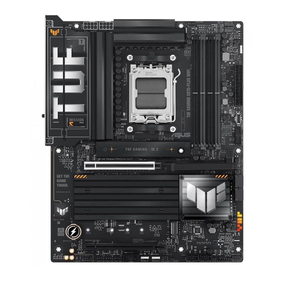 Placa Mãe Asus TUF Gaming X870-Plus WiFi, Chipset X870, AMD AM5, WiFi 7, ATX, DDR5 - 90MB1IU0-M0EAY0
