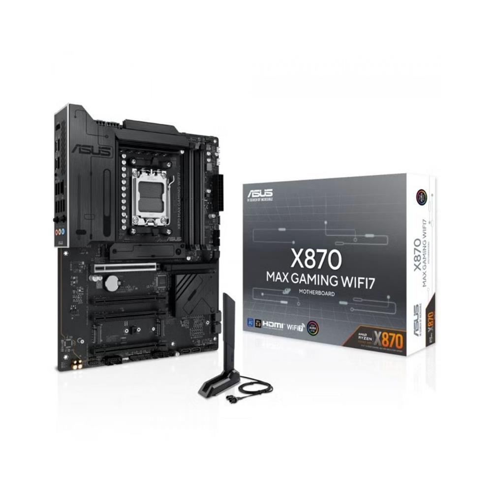 Placa Mãe Asus X870 MAX GAMING WIFI7, Chipset X870, AMD AM5, ATX, DDR5