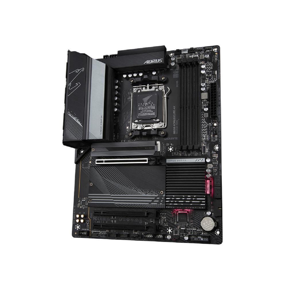Placa Mãe Gigabyte B650 Aorus Elite AX, Wi-Fi 6E, Chipset B650, AMD AM5, ATX, DDR5
