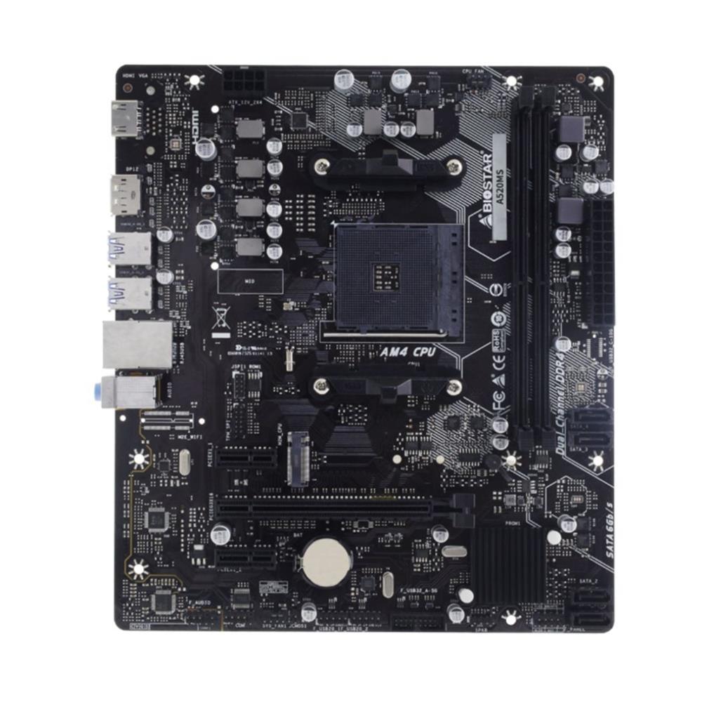 Placa Mãe BIOSTAR A520MHP Chipset A520, AM4, DDR4, M.2, Gigabit, PCIe, mATX