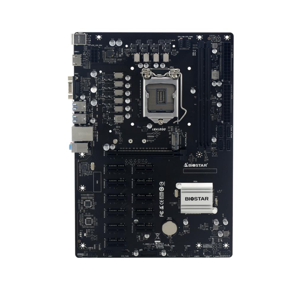 Placa mãe BIOSTAR TB560-BTC PRO 1200, Chipset Intel B560, 2 Slots DDR4, 64GB, XMP, M.2, Gigabit, ATX