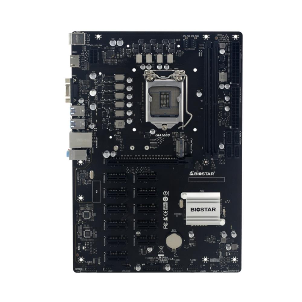 Placa-Mãe BIOSTAR TB560-BTC PRO 1200, Chipset Intel B560, DDR4, 64GB, XMP, ATX, Preto