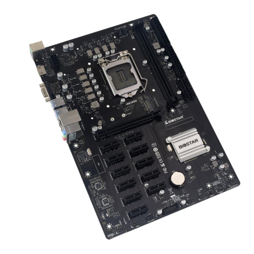 Placa-Mãe BIOSTAR TB560-BTC PRO 1200, Chipset Intel B560, DDR4, 64GB, XMP, ATX, Preto
