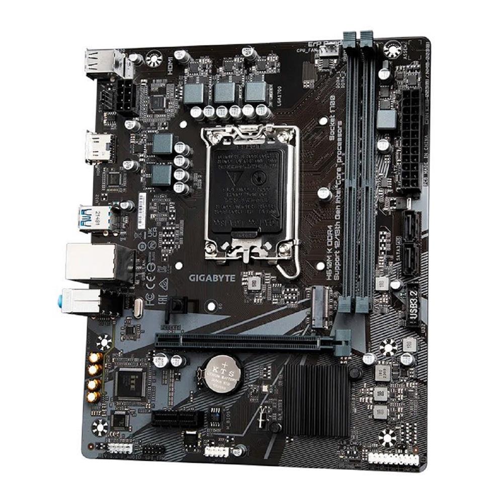 Placa Mãe Gigabyte H610M K DDR4, Chipset H610, Intel LGA 1700, mATX
