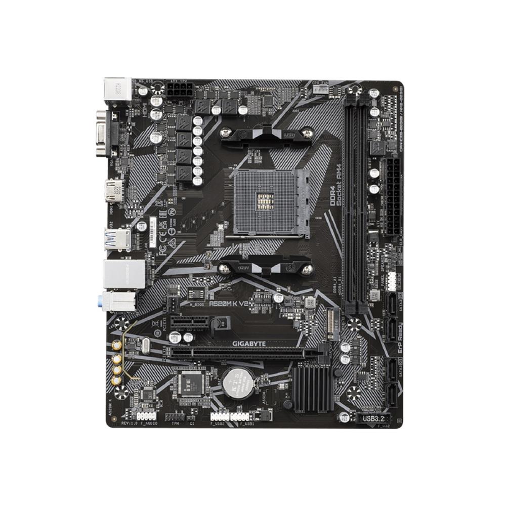 Placa Mãe Gigabyte A520M K V2, Chipset A520, AMD AM4, mATX, DDR4