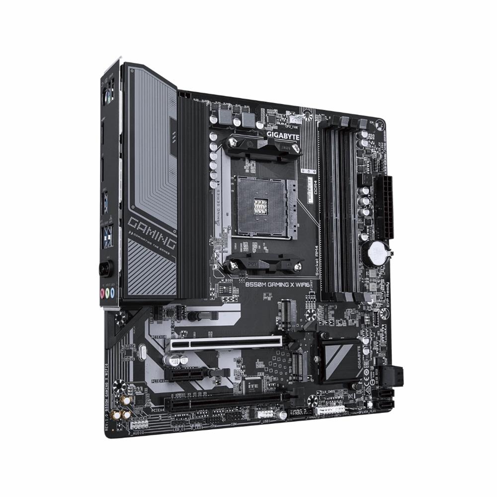 Placa Mãe Gigabyte B550M Gaming X WIFI6, Chipset AMD B550, AMD AM4, mATX, DDR4