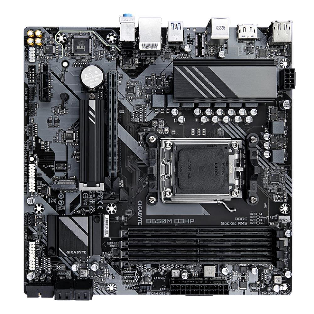 Placa Mãe Gigabyte B650M D3HP, Chipset B650, AMD AM5, mATX, DDR5