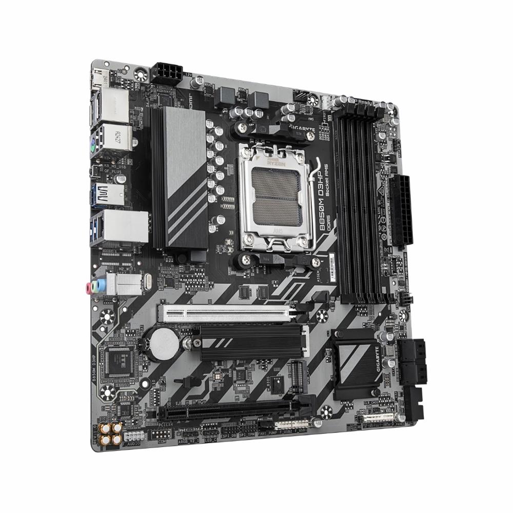 PLACA MÃE GIGABYTE B850M D3HP, Chipset AMD 850, AMD AM5, MATX, DDR5