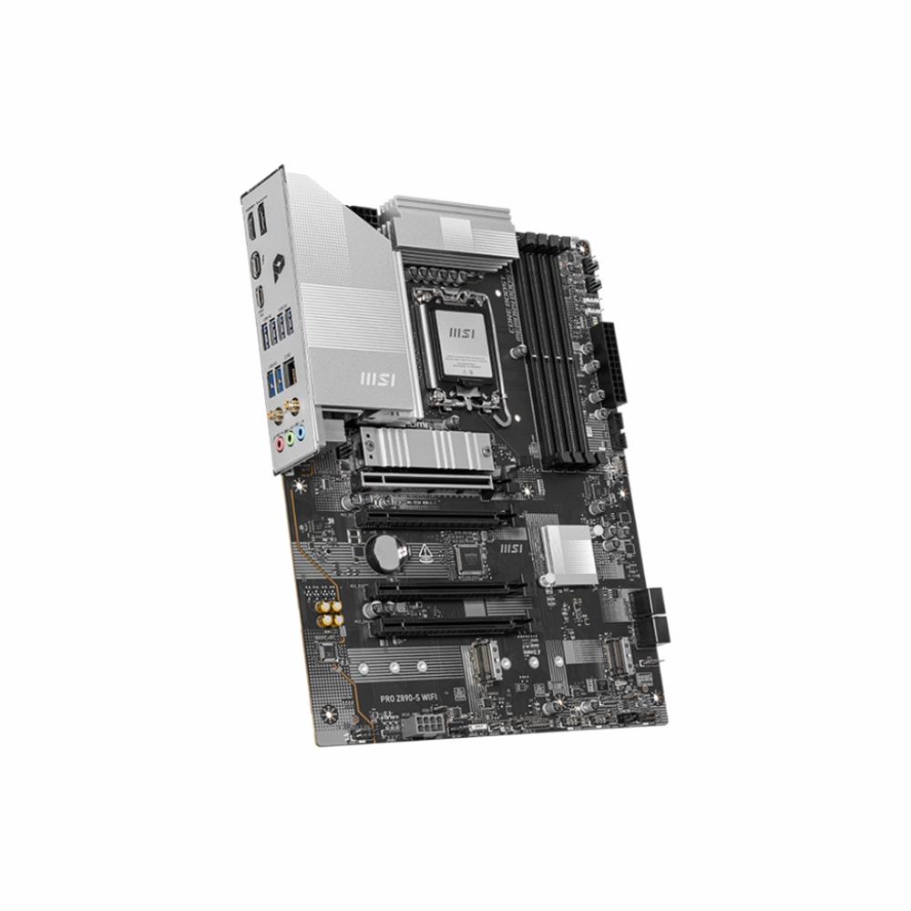 Placa Mãe MSI PRO Z890-S LGA 1851, DDR5, PCIe 5.0, M.2, SATA, LAN de 2,5 Gbps, USB Type-C, Wi-Fi 7, Bluetooth 5.4, Thunderbolt 4, ATX