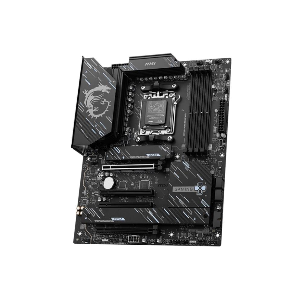 Placa Mãe MSI X870 Gaming Plus WIFI, DDR5, AM5, 5G, PCIe, USB, Preto
