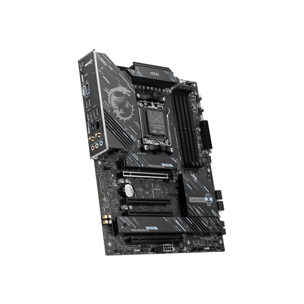 Placa Mãe MSI X870 Gaming Plus WIFI, DDR5, AM5, 5G, PCIe, USB, Preto
