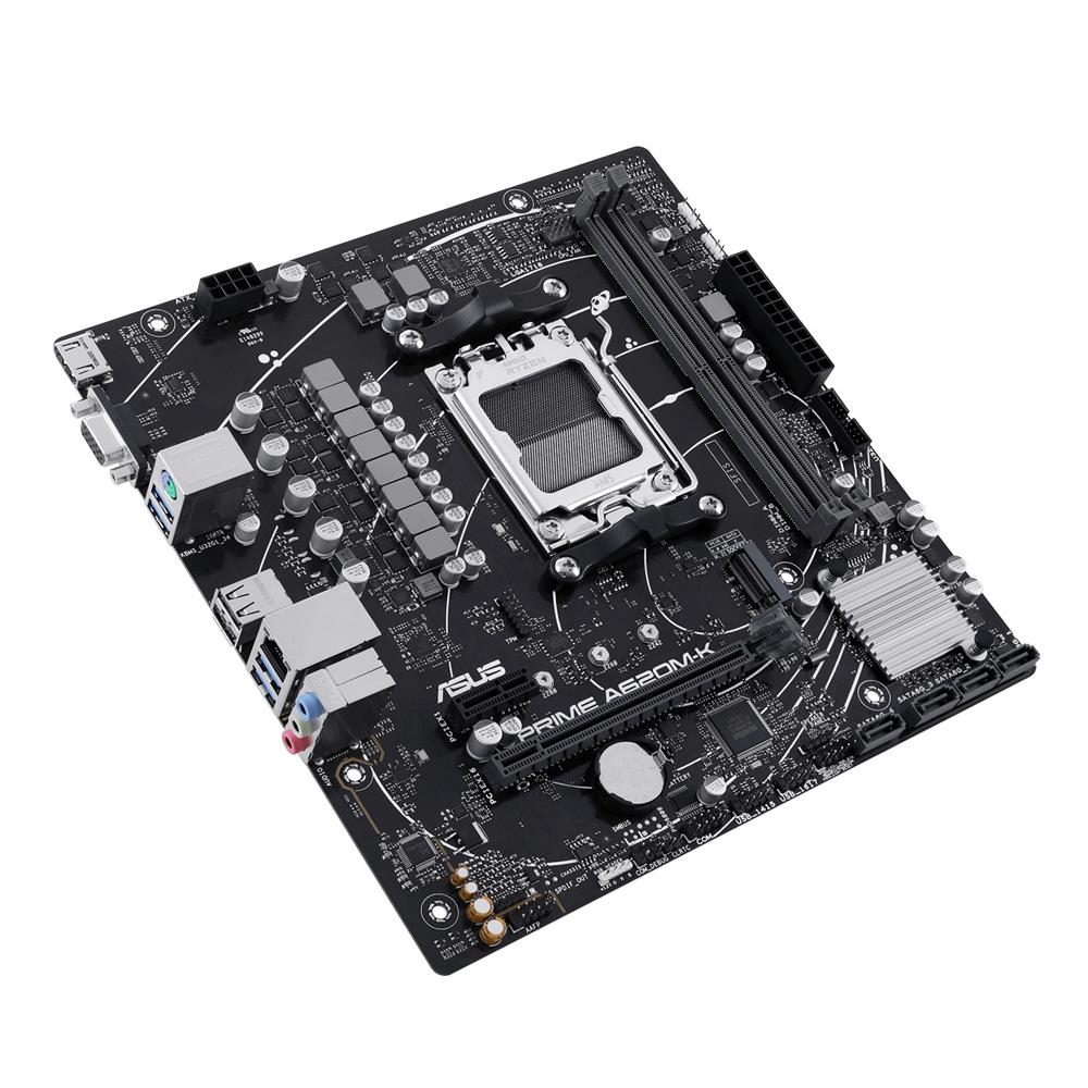 Placa Mãe Asus Prime A620M-K, Chipset A620, AMD AM5, MATX, DDR5, 90MB1F40-M0EAY0

