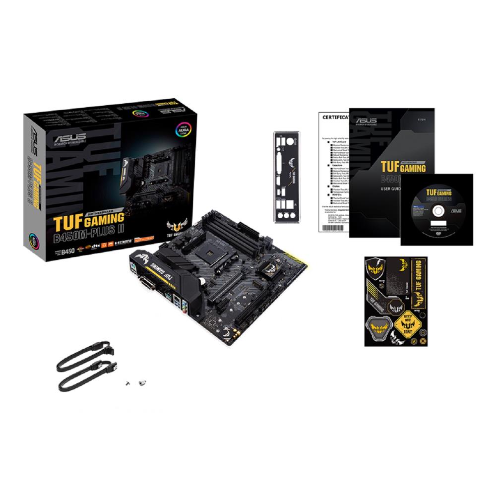 Placa Mãe Asus TUF GAMING B450M-PLUS II, Chipset B450, AMD AM4, mATX, DDR4, 90MB1620-M0EAY0

