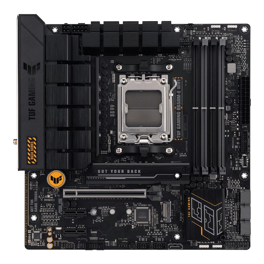 Placa Mãe Asus TUF Gaming B650M-E WIFI, Chipset B650, AMD AM5, mATX, DDR5, 90MB1FV0-M0EAY0
