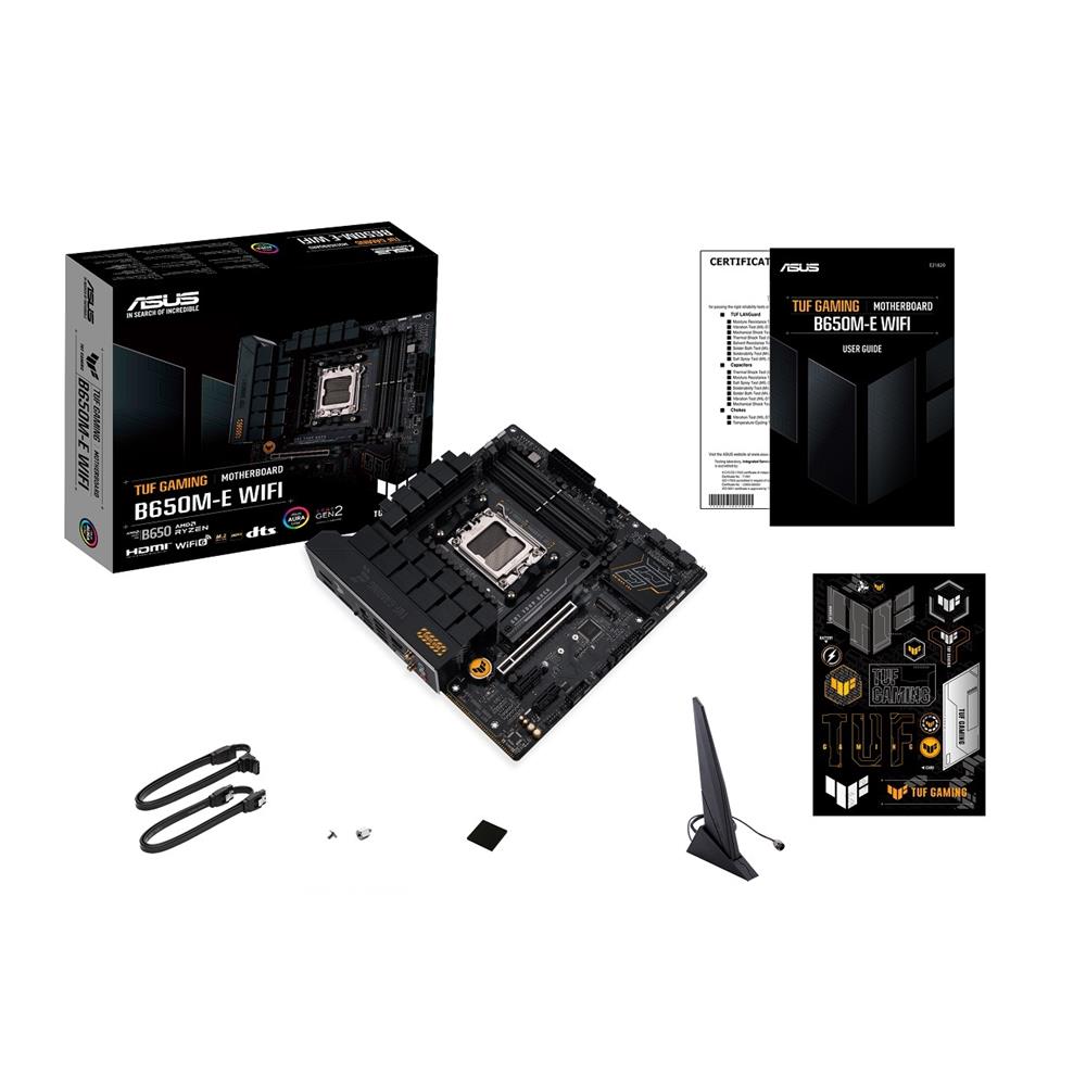 Placa Mãe Asus TUF Gaming B650M-E WIFI, Chipset B650, AMD AM5, mATX, DDR5, 90MB1FV0-M0EAY0

