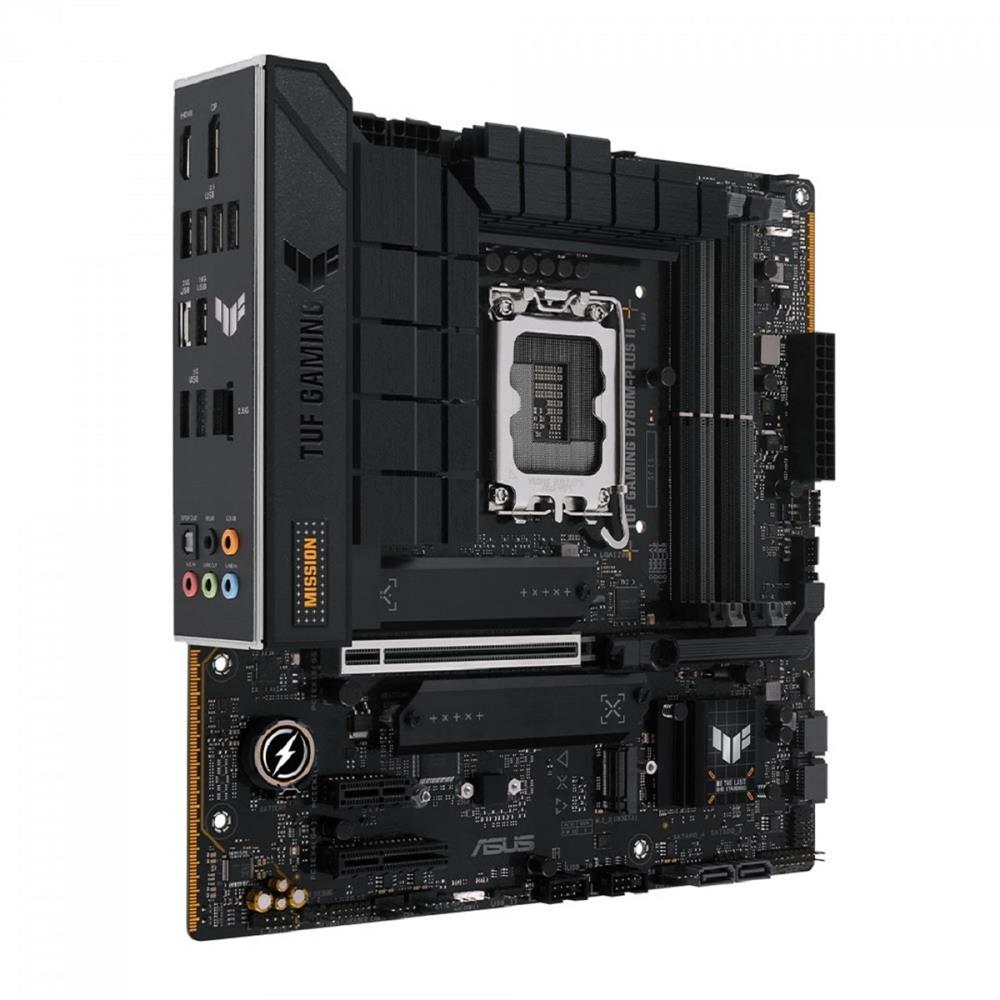 Placa Mãe Asus TUF Gaming B760M-PLUS II, Chipset B760, Intel LGA 1700, mATX, DDR5, 90MB1HD0-M0EAY0
