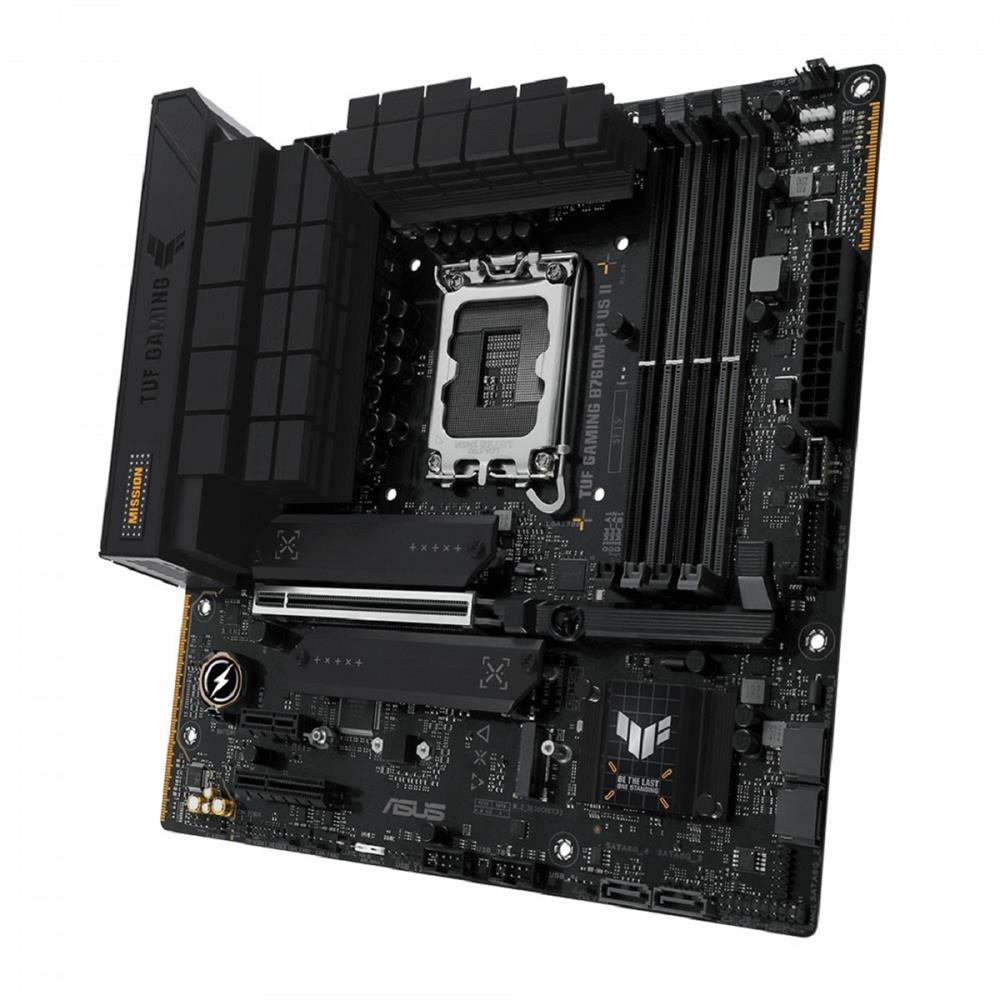 Placa Mãe Asus TUF Gaming B760M-PLUS II, Chipset B760, Intel LGA 1700, mATX, DDR5, 90MB1HD0-M0EAY0
