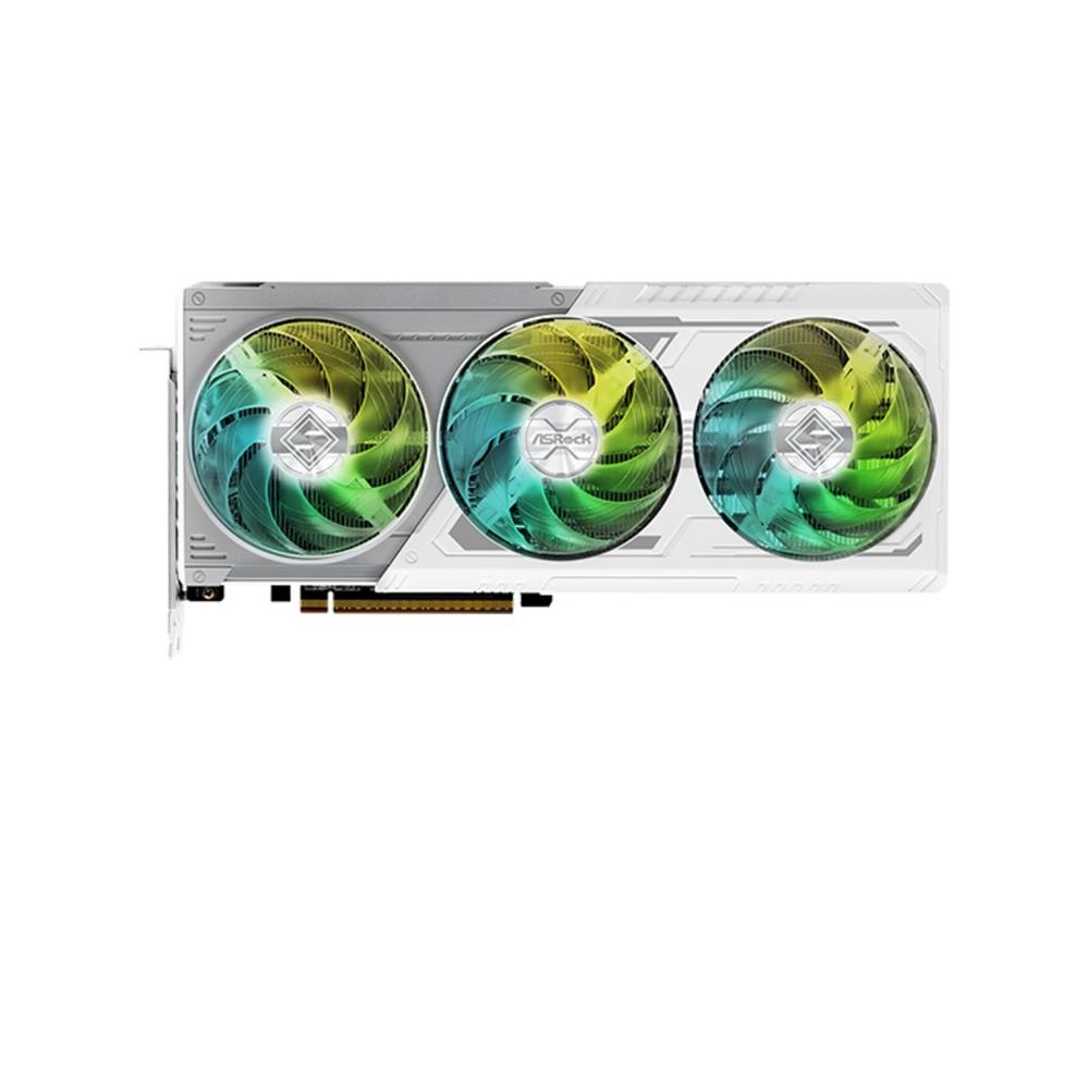 Placa de Vídeo ASRock Radeon RX 9070 XT Steel Legend, 16GB, 256-Bits, PCI Express 5.0, LEDs ARGB, Branco