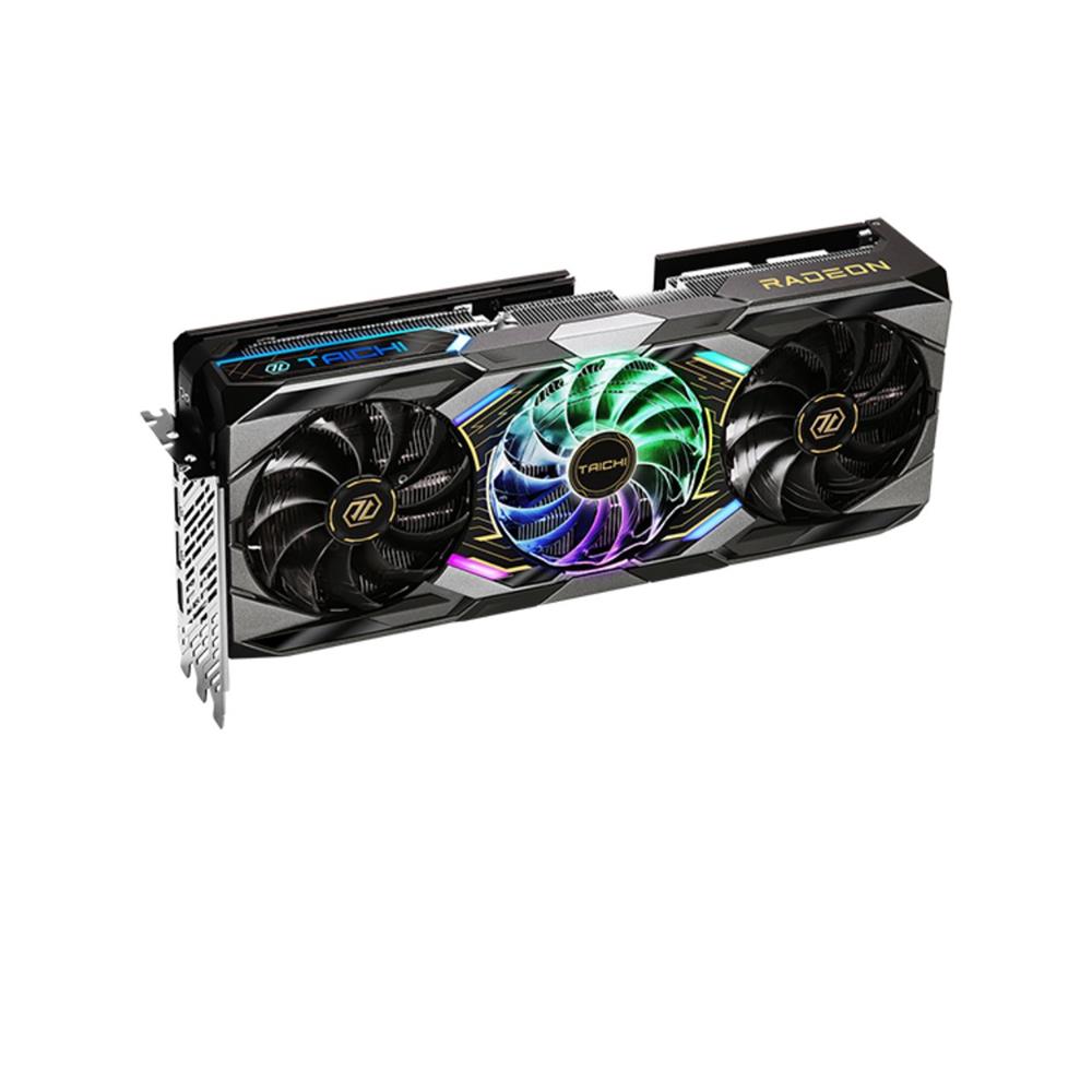 Placa de Vídeo ASRock Radeon RX 9070 XT Taichi OC, 16GB, GDDR6, 256-Bits, PCI Express 5.0, LEDs ARGB, Preto