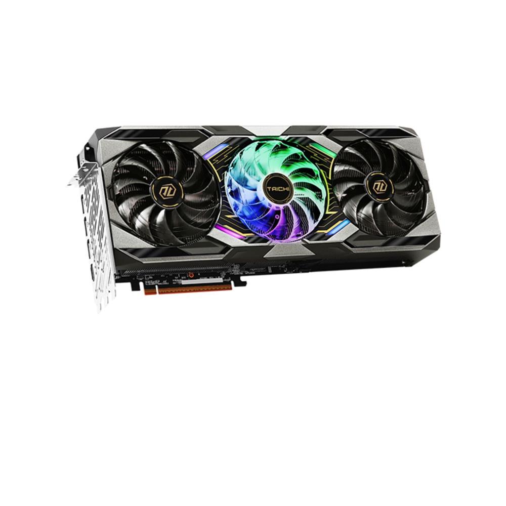 Placa de Vídeo ASRock Radeon RX 9070 XT Taichi OC, 16GB, GDDR6, 256-Bits, PCI Express 5.0, LEDs ARGB, Preto