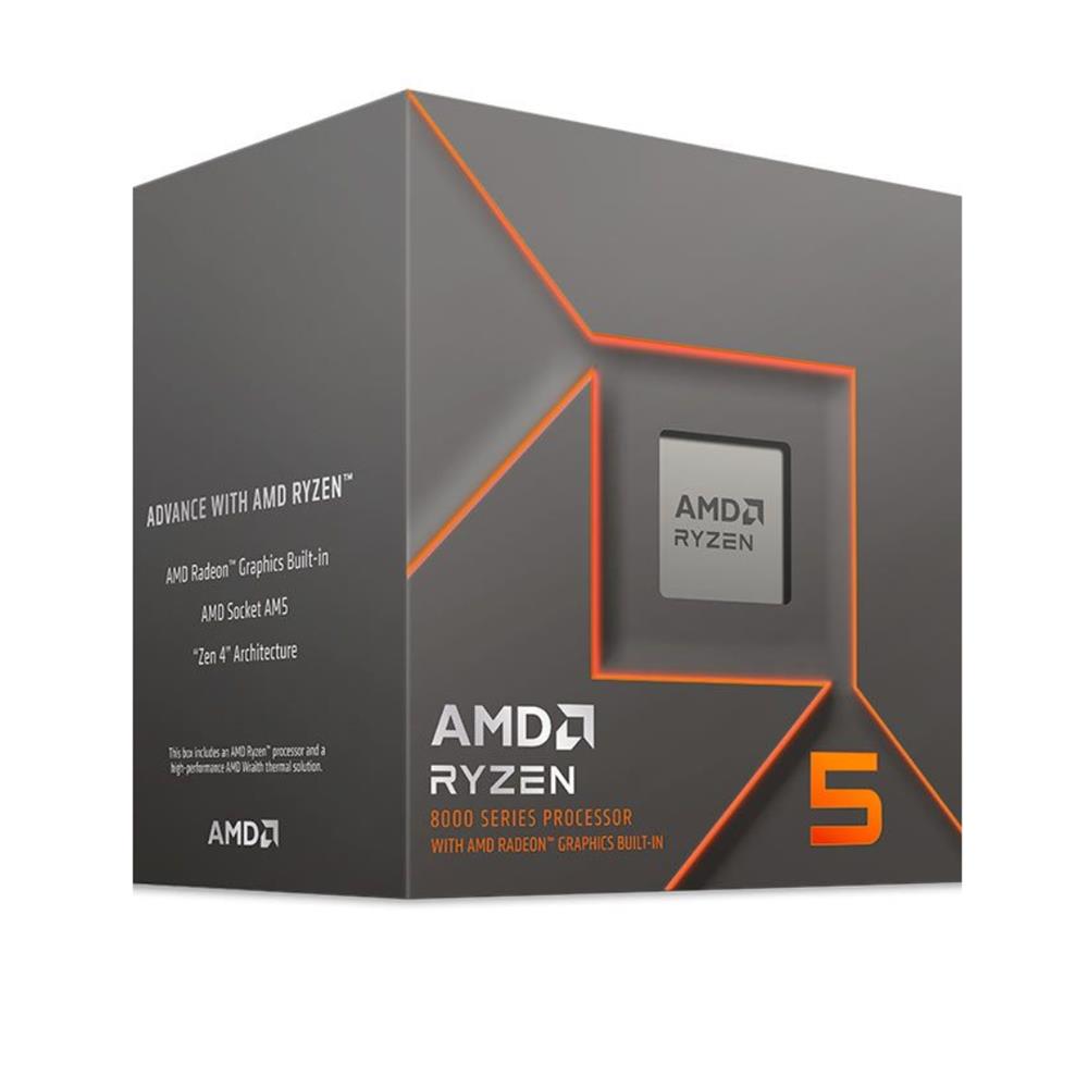 Processador AMD Ryzen 5 8500G, 3.5GHz (5.0GHz Turbo), 6-Core 12-Threads, Cache 22MB, AM5
