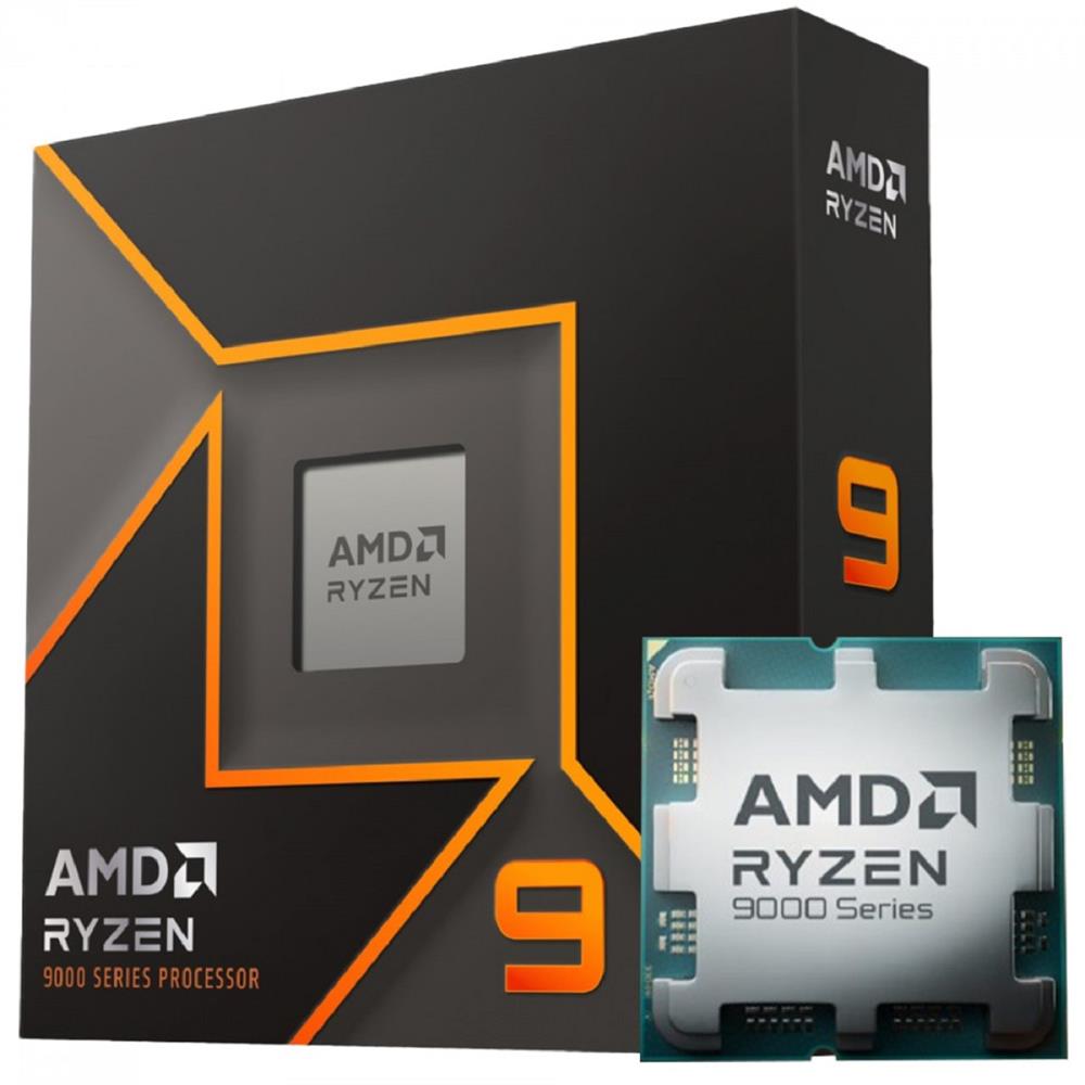 Processador AMD Ryzen 9 9900X, 4.4GHz (5.6GHz Turbo), 12-Cores 24-Threads, AM5, Sem Cooler