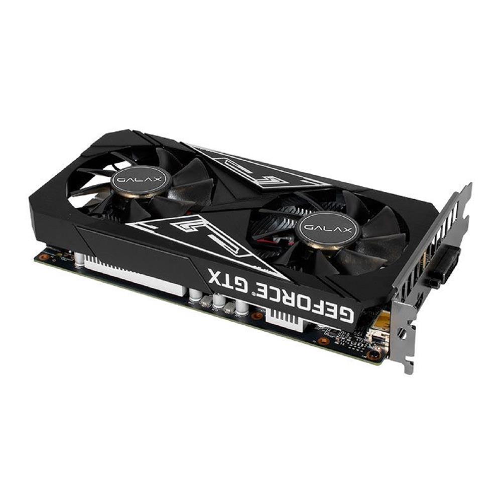 Placa de Vídeo Galax GeForce GTX 1650 EX Plus (1-Click OC), 4GB, GDRR6, 128-Bit, Preto