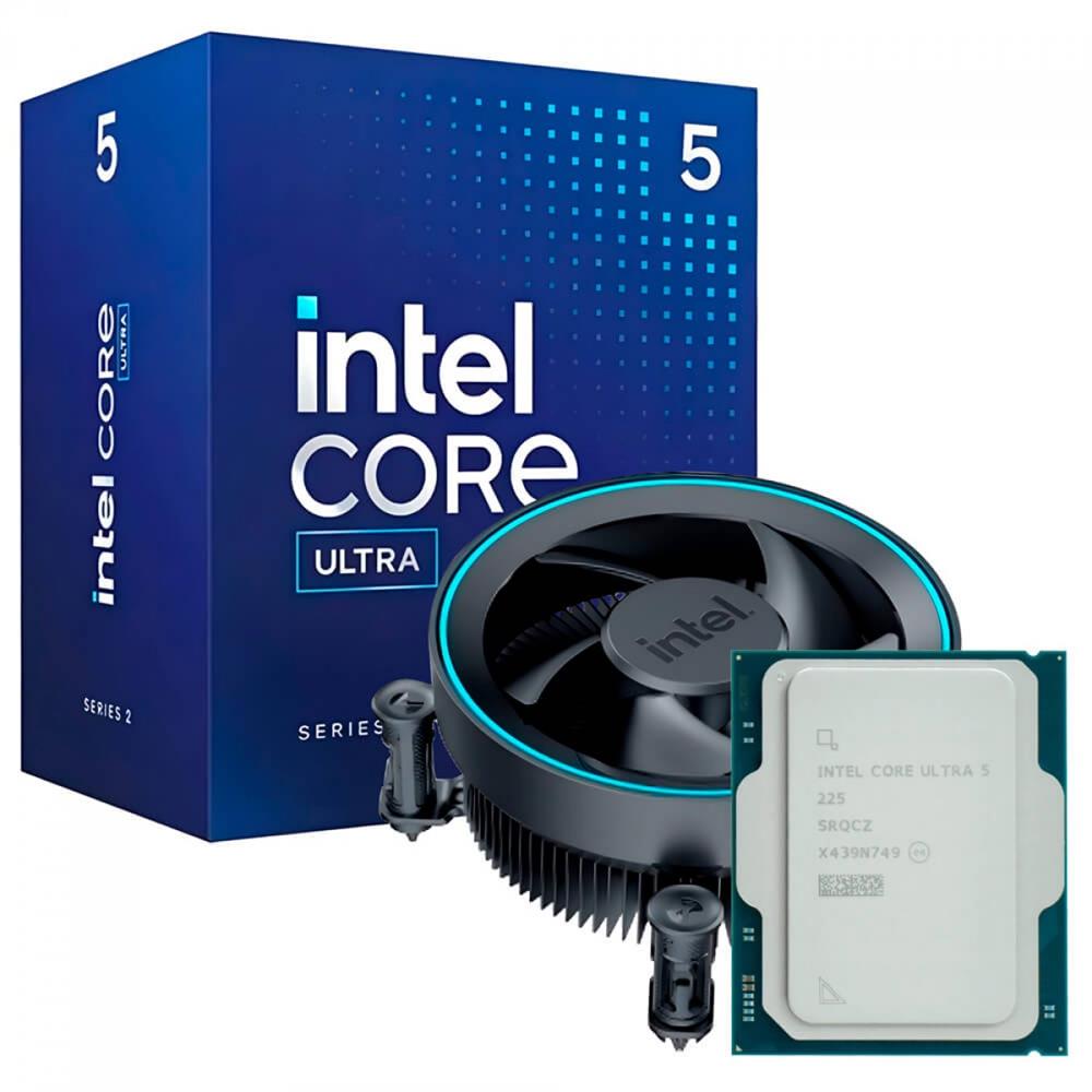 Processador Intel Core Ultra 5 225, 4.9GHz, 20MB Cache, LGA1851, 10 Núcleos, 14 Threads - BX80768225