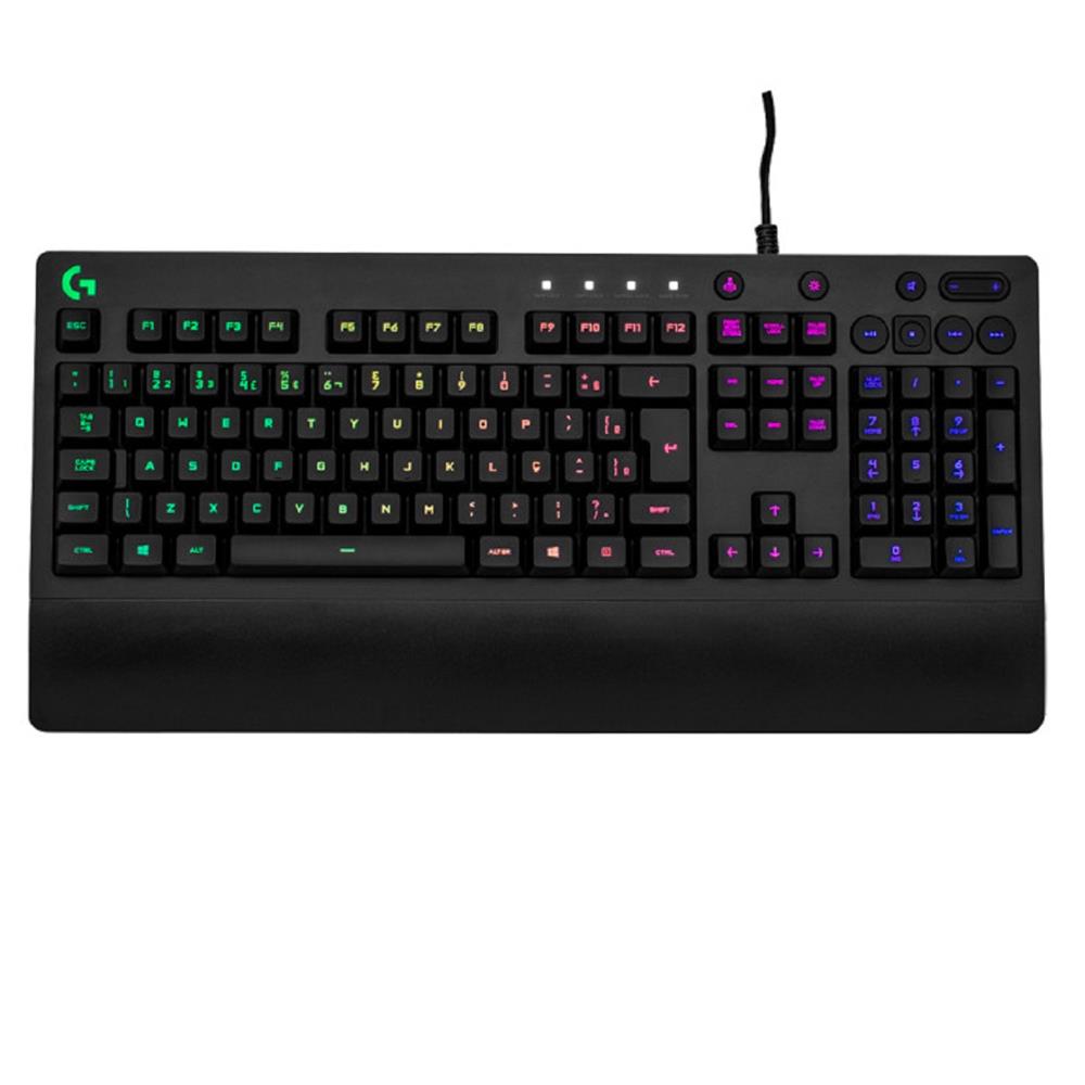 Teclado Mecânico Gamer, ABNT2, RGB Lightsync, Full Size, Multimídia, Cabo 1.8m, Preto