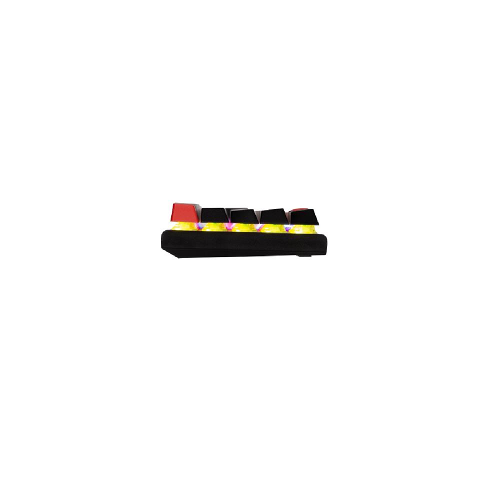 Teclado Mecânico Gamer New Hero Titan Mini 60%, Rainbow, Switch Blue, ABNT2, USB, Cinza e Preto