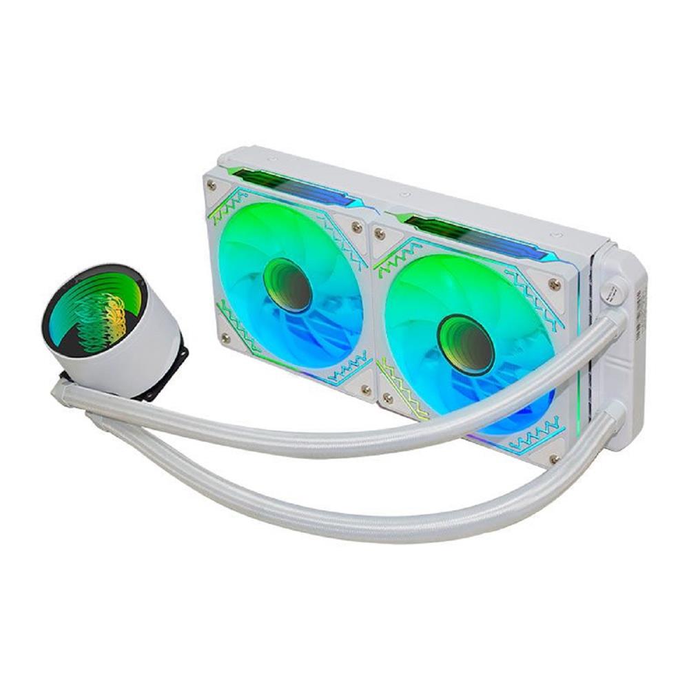Water Cooler K-Mex Infinite Space WAC8, ARGB, 240mm, Intel, AMD, Branco